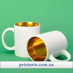 Чашка для сублимации Sublime белая с логотипом цветная внутри 330 мл